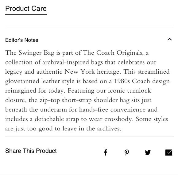 Coach Swinger Bag in Maple - Picture 9 of 14